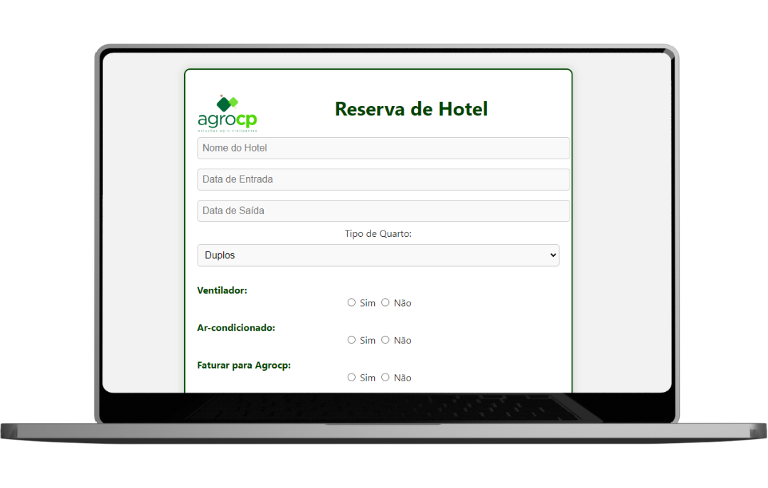 Ficha de reserva de hotel
