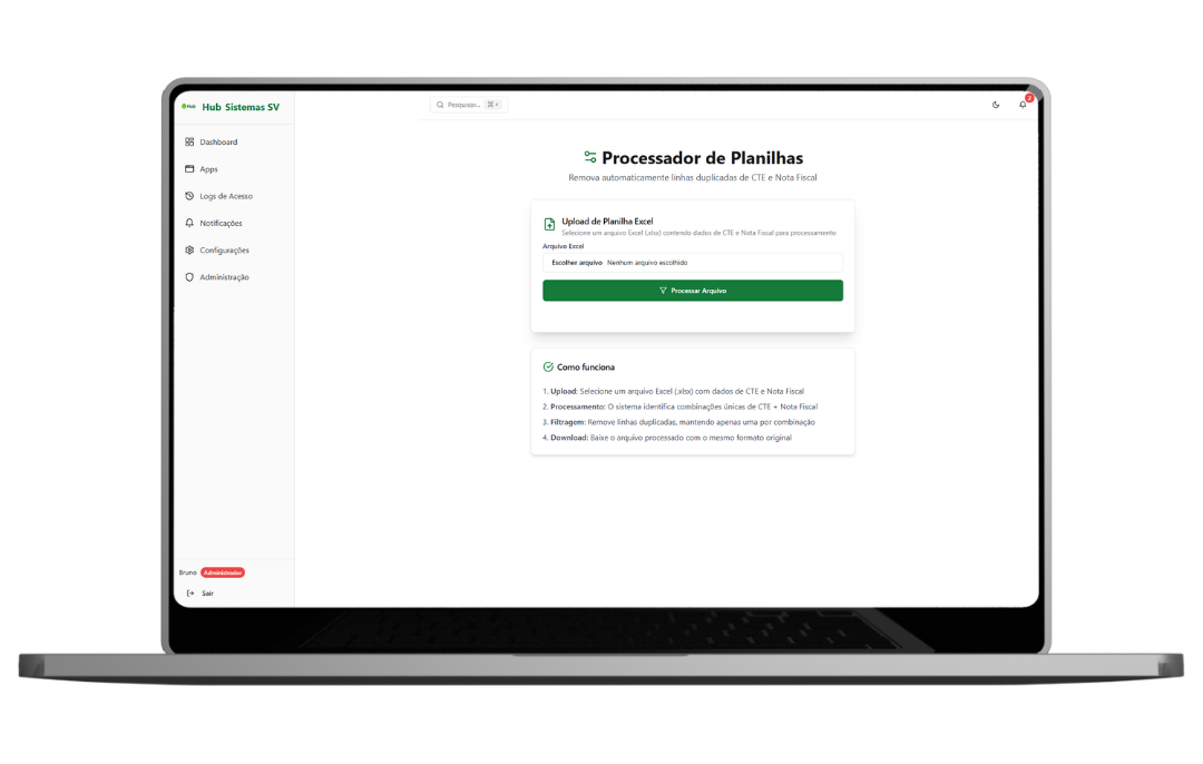 Processador de Planilhas